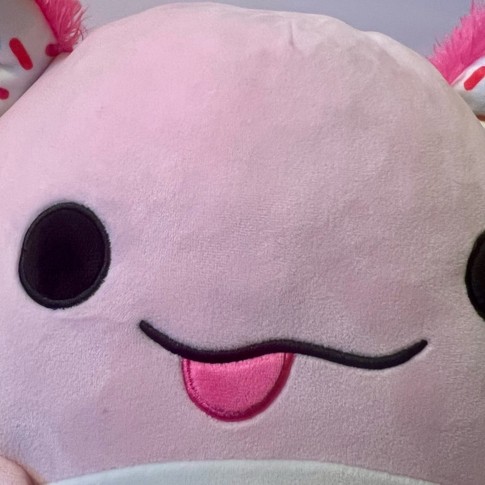 Squishmallows Krispy Kreme Donut Axolotl 14-inch Plush Pink Soft Stuffed Animal - Picture 5 of 9